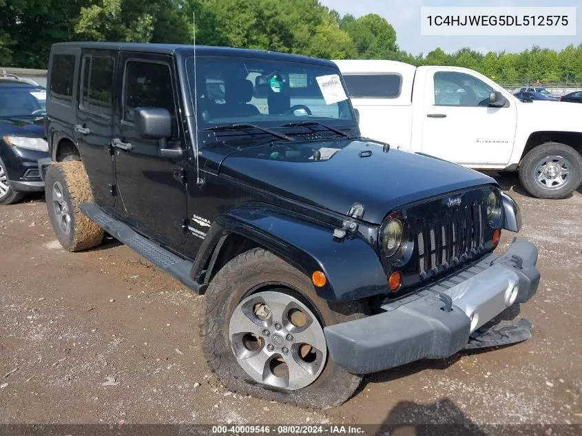 2013 Jeep Wrangler Unlimited Sahara VIN: 1C4HJWEG5DL512575 Lot: 40009546