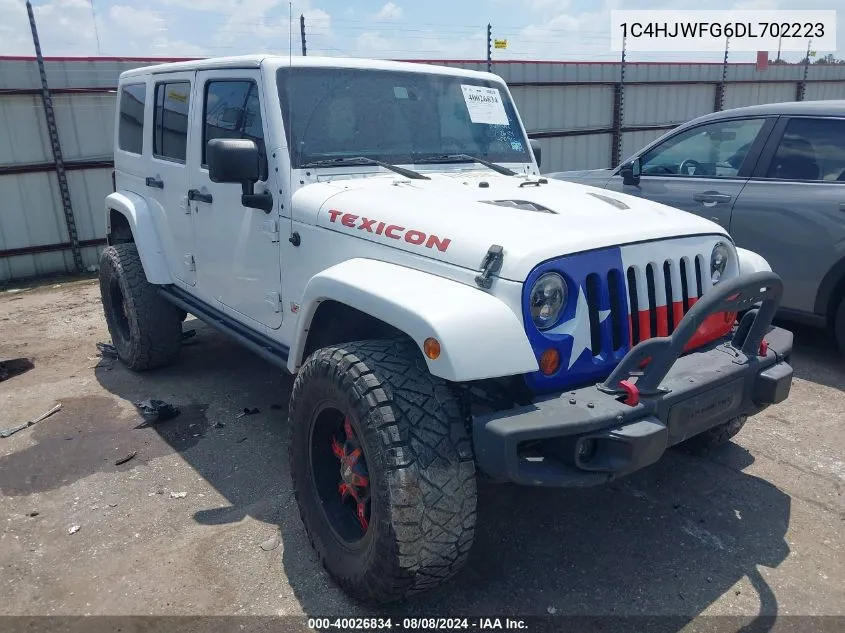 2013 Jeep Wrangler Unlimited Rubicon VIN: 1C4HJWFG6DL702223 Lot: 40026834