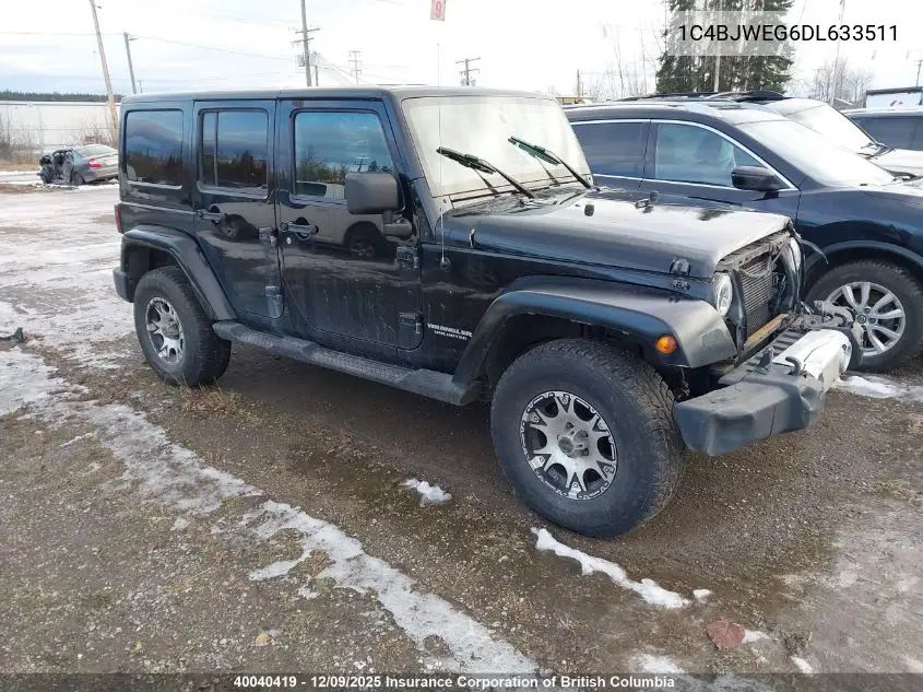 1C4BJWEG6DL633511 2013 Jeep Wrangler Unlimited Sahara
