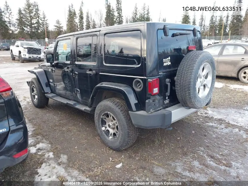1C4BJWEG6DL633511 2013 Jeep Wrangler Unlimited Sahara