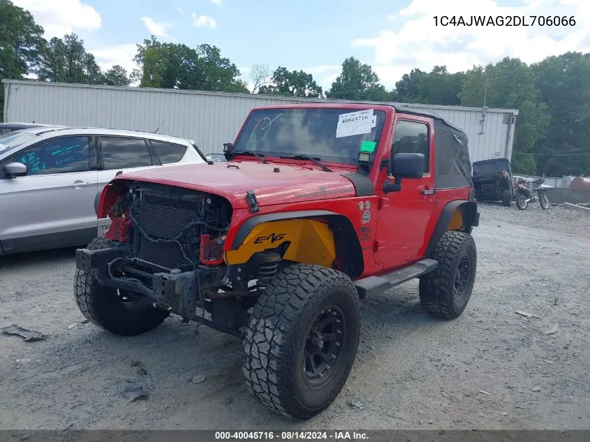 2013 Jeep Wrangler Sport VIN: 1C4AJWAG2DL706066 Lot: 40045716