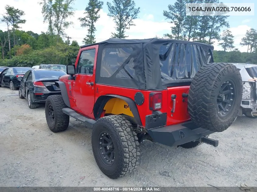 2013 Jeep Wrangler Sport VIN: 1C4AJWAG2DL706066 Lot: 40045716