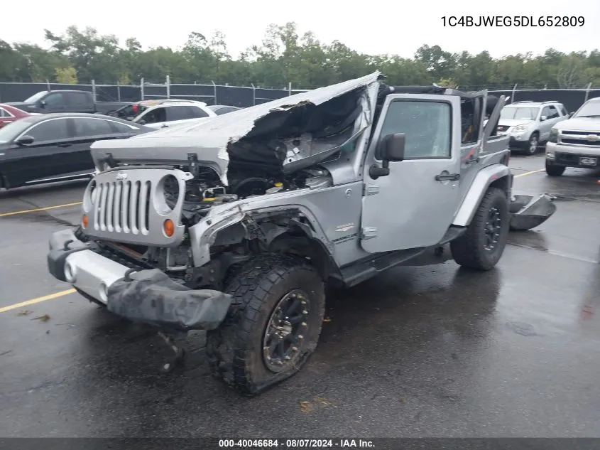 2013 Jeep Wrangler Unlimited Sahara VIN: 1C4BJWEG5DL652809 Lot: 40046684