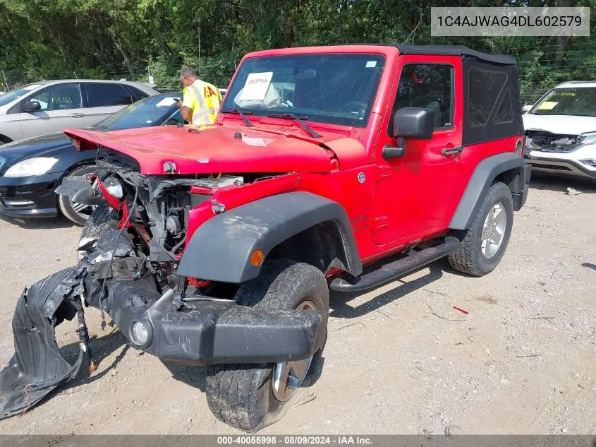 1C4AJWAG4DL602579 2013 Jeep Wrangler Sport