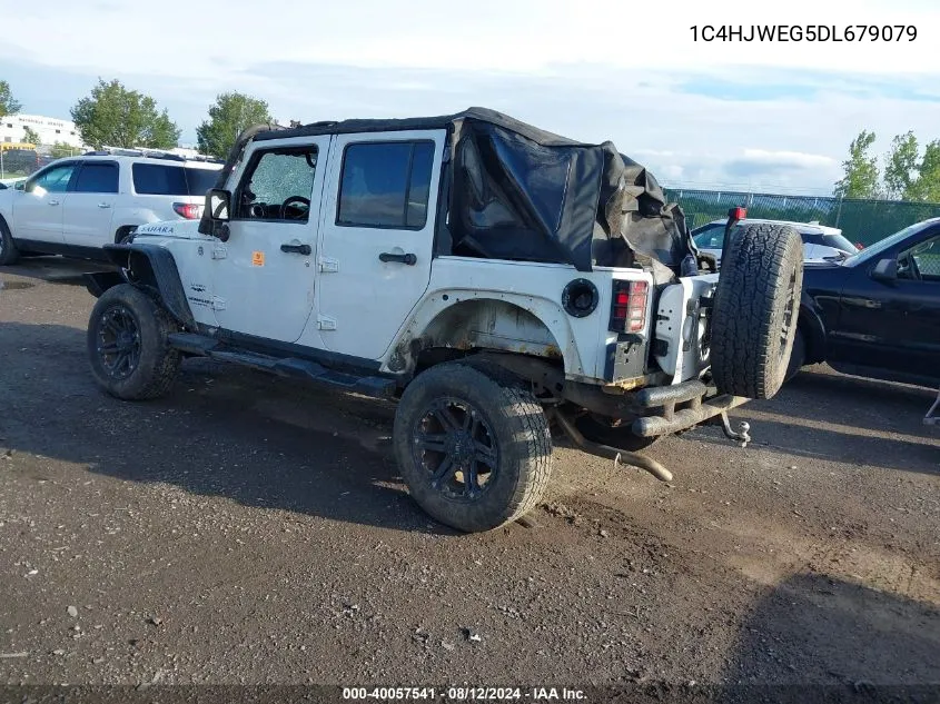 2013 Jeep Wrangler Unlimited Sahara VIN: 1C4HJWEG5DL679079 Lot: 40057541