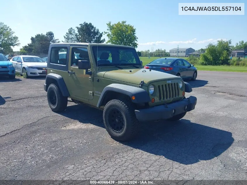 2013 Jeep Wrangler Sport VIN: 1C4AJWAG5DL557104 Lot: 40066439