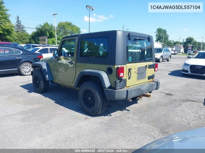 2013 Jeep Wrangler Sport VIN: 1C4AJWAG5DL557104 Lot: 40066439