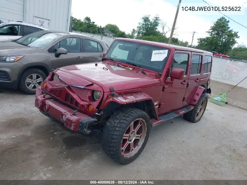 2013 Jeep Wrangler Unlimited Sahara VIN: 1C4BJWEG1DL525622 Lot: 40088639