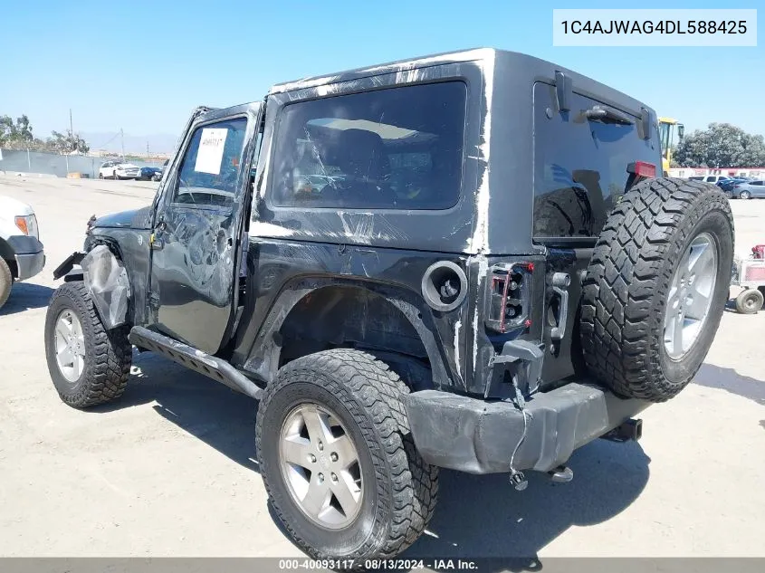 2013 Jeep Wrangler Sport VIN: 1C4AJWAG4DL588425 Lot: 40093117