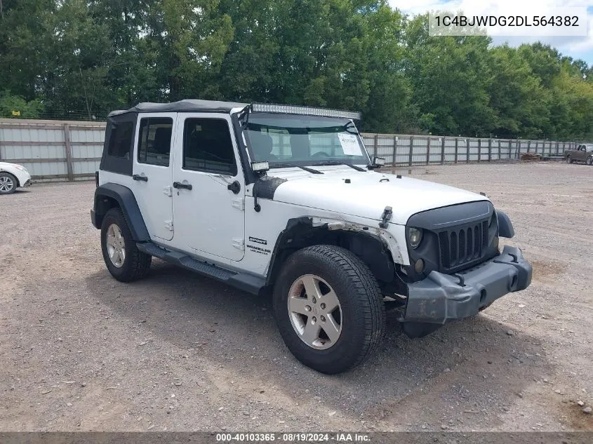 2013 Jeep Wrangler Unlimited Sport VIN: 1C4BJWDG2DL564382 Lot: 40103365