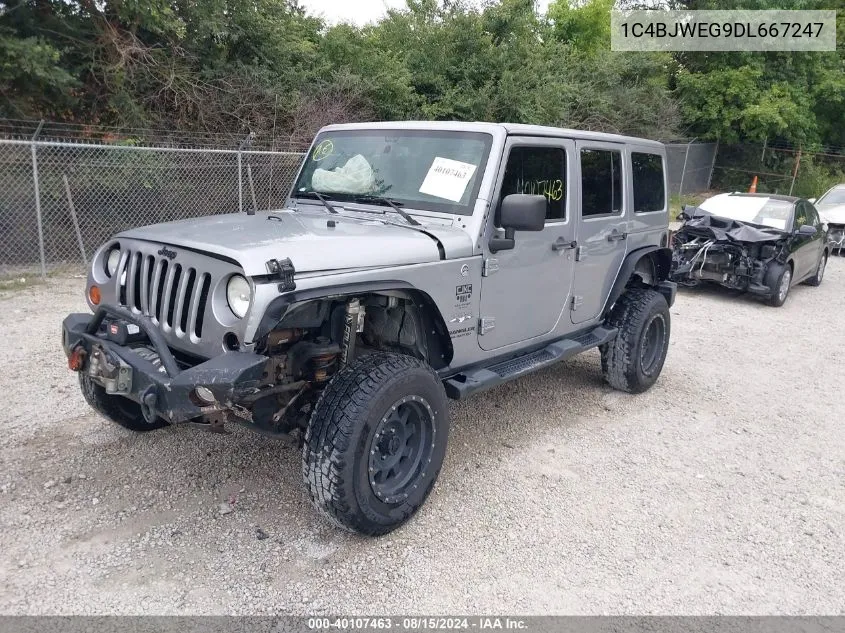 1C4BJWEG9DL667247 2013 Jeep Wrangler Unlimited Sahara