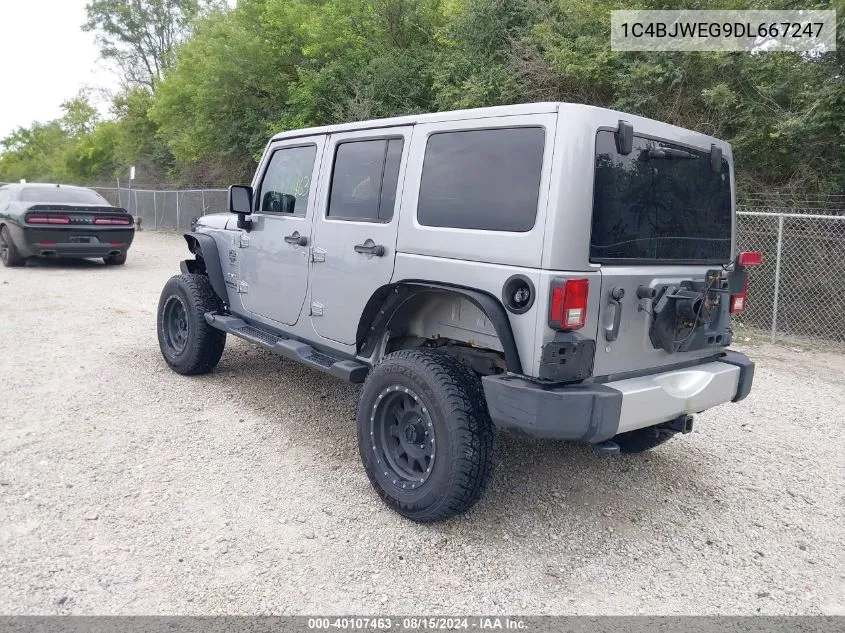 1C4BJWEG9DL667247 2013 Jeep Wrangler Unlimited Sahara