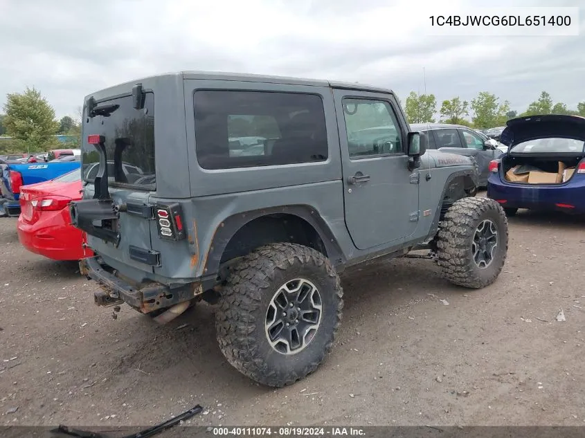 1C4BJWCG6DL651400 2013 Jeep Wrangler Rubicon 10Th Anniversary