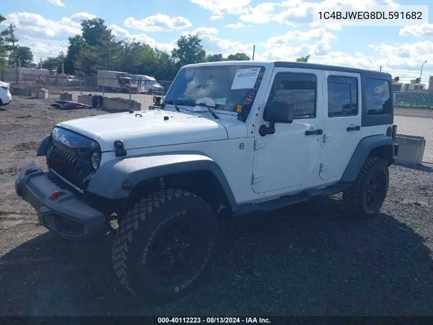 2013 Jeep Wrangler Unlimited Moab VIN: 1C4BJWEG8DL591682 Lot: 40112223