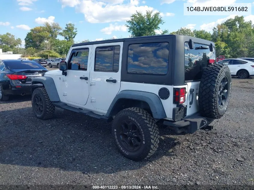 2013 Jeep Wrangler Unlimited Moab VIN: 1C4BJWEG8DL591682 Lot: 40112223