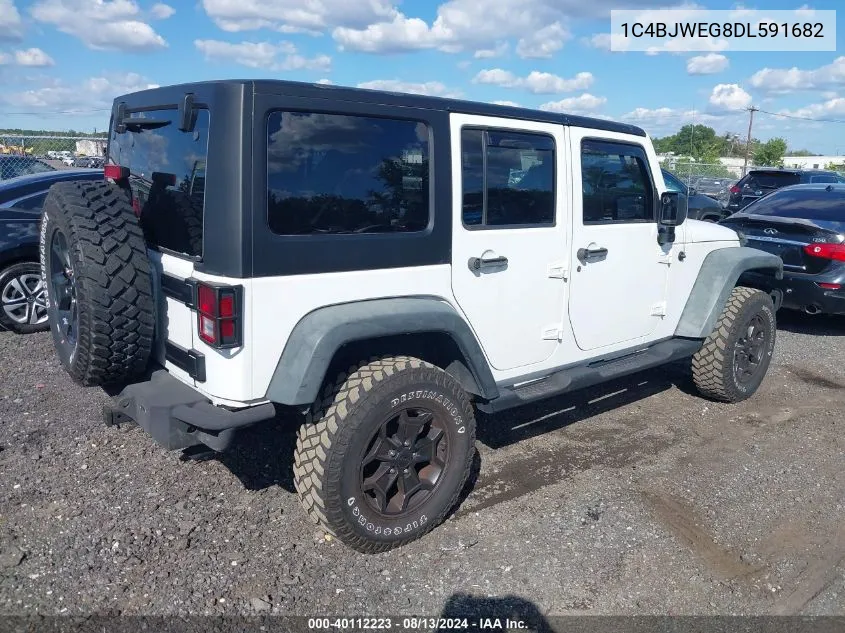 2013 Jeep Wrangler Unlimited Moab VIN: 1C4BJWEG8DL591682 Lot: 40112223