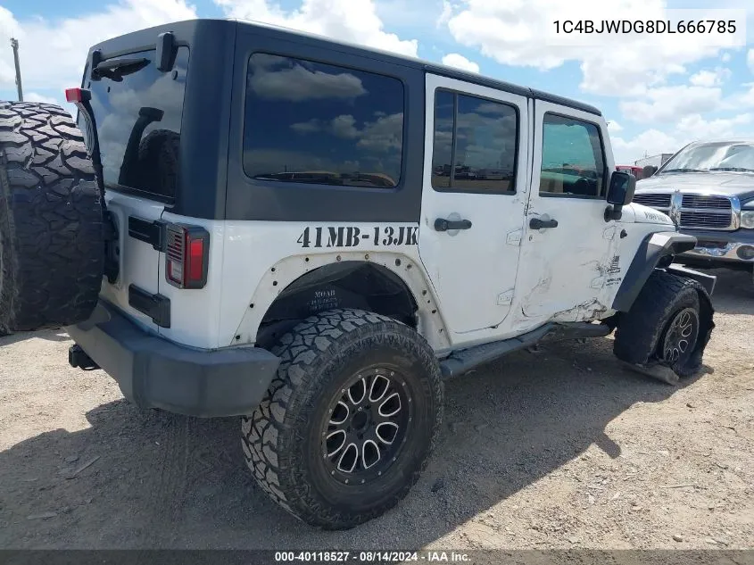 2013 Jeep Wrangler Unlimited Sport VIN: 1C4BJWDG8DL666785 Lot: 40118527