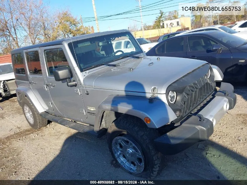 1C4BJWEG8DL655753 2013 Jeep Wrangler Unlimited Sahara