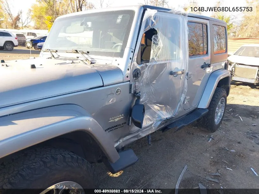 1C4BJWEG8DL655753 2013 Jeep Wrangler Unlimited Sahara