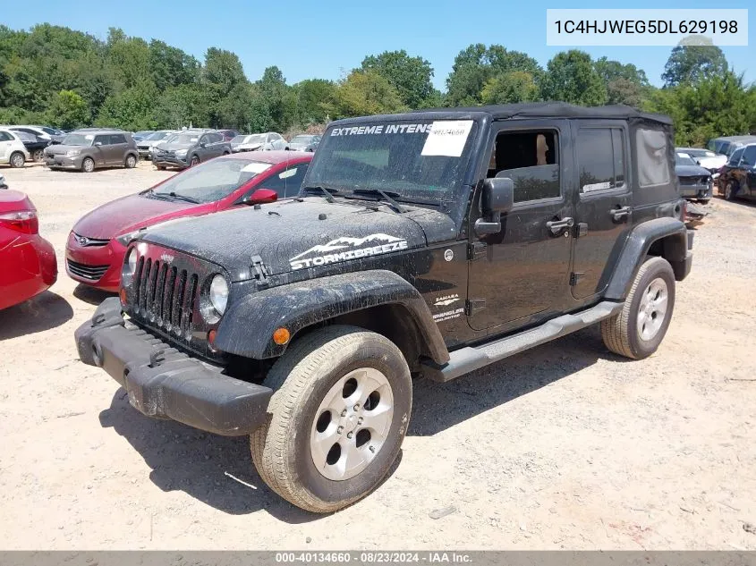 1C4HJWEG5DL629198 2013 Jeep Wrangler Unlimited Sahara