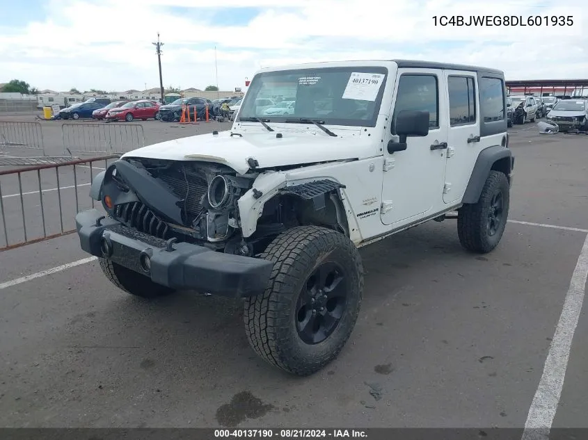 1C4BJWEG8DL601935 2013 Jeep Wrangler Unlimited Sahara