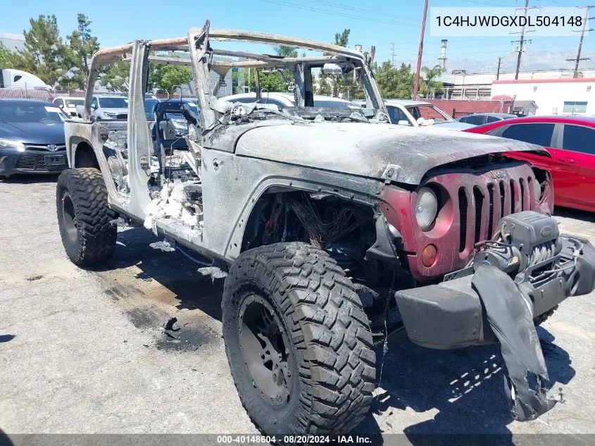 2013 Jeep Wrangler Unlimited Sport VIN: 1C4HJWDGXDL504148 Lot: 40148604