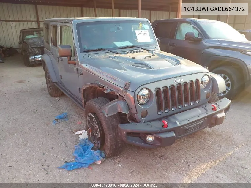 2013 Jeep Wrangler Unlimited Rubicon 10Th Anniversary VIN: 1C4BJWFGXDL664372 Lot: 40173916