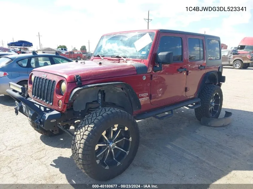 1C4BJWDG3DL523341 2013 Jeep Wrangler Unlimited Sport