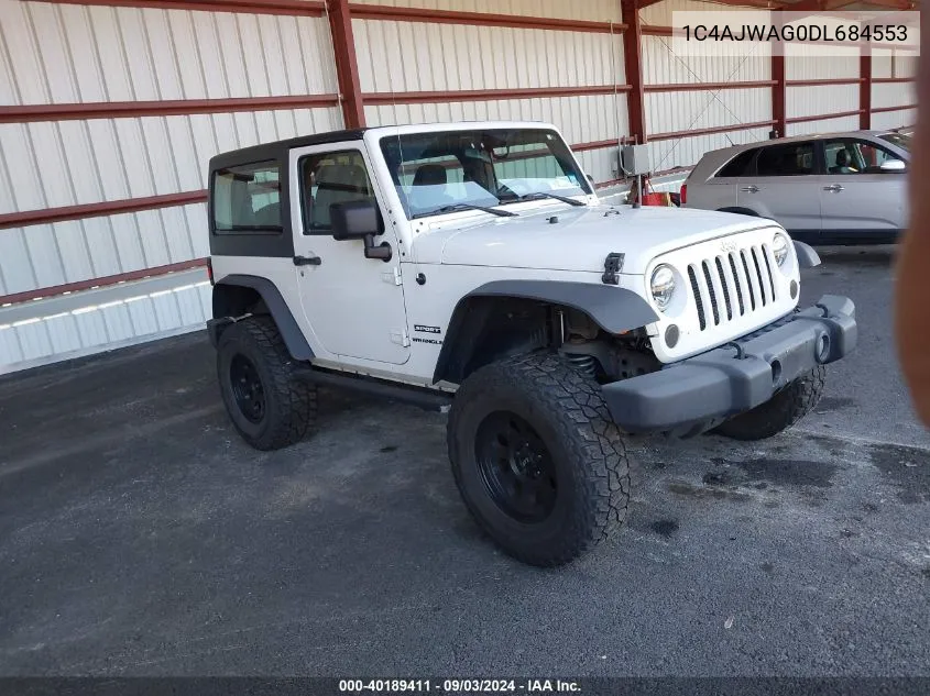 1C4AJWAG0DL684553 2013 Jeep Wrangler Sport