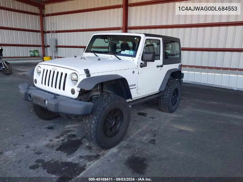 2013 Jeep Wrangler Sport VIN: 1C4AJWAG0DL684553 Lot: 40189411