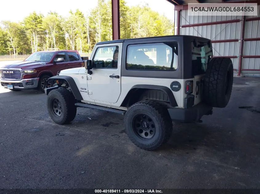 2013 Jeep Wrangler Sport VIN: 1C4AJWAG0DL684553 Lot: 40189411