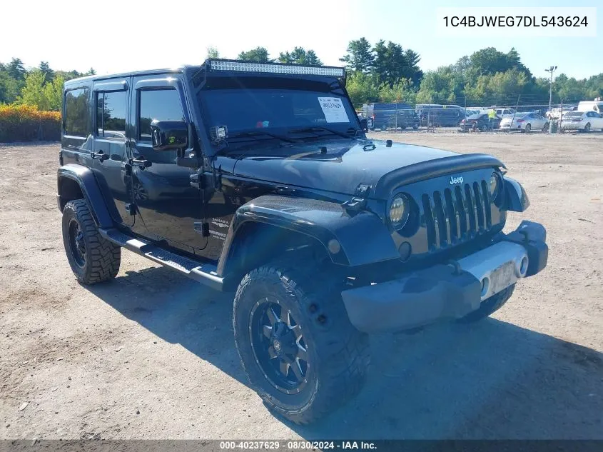 2013 Jeep Wrangler Unlimited Sahara VIN: 1C4BJWEG7DL543624 Lot: 40237629