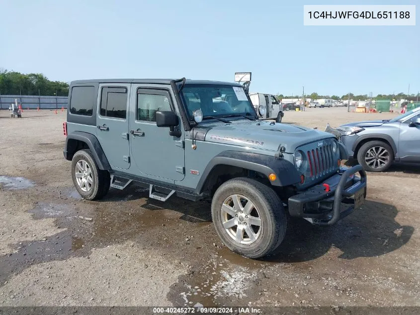 2013 Jeep Wrangler Unlimited Rubicon 10Th Anniversary VIN: 1C4HJWFG4DL651188 Lot: 40245272