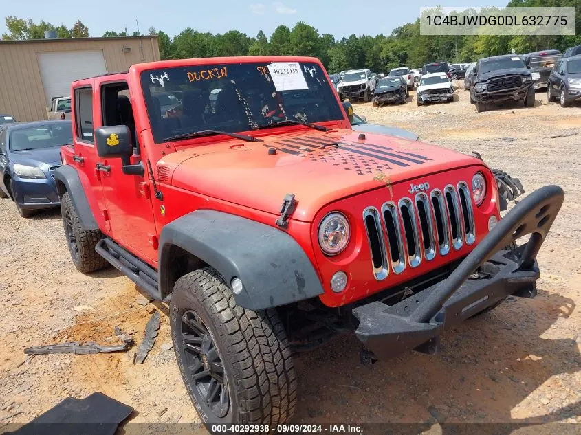 2013 Jeep Wrangler Unlimited Sport VIN: 1C4BJWDG0DL632775 Lot: 40292938