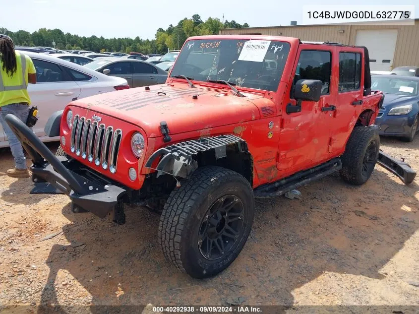 2013 Jeep Wrangler Unlimited Sport VIN: 1C4BJWDG0DL632775 Lot: 40292938