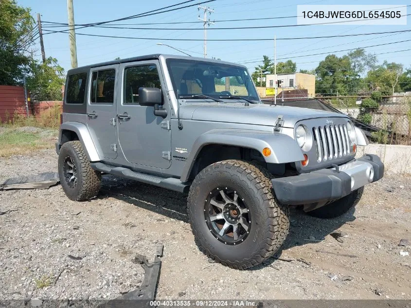 2013 Jeep Wrangler Unlimited Sahara VIN: 1C4BJWEG6DL654505 Lot: 40313535