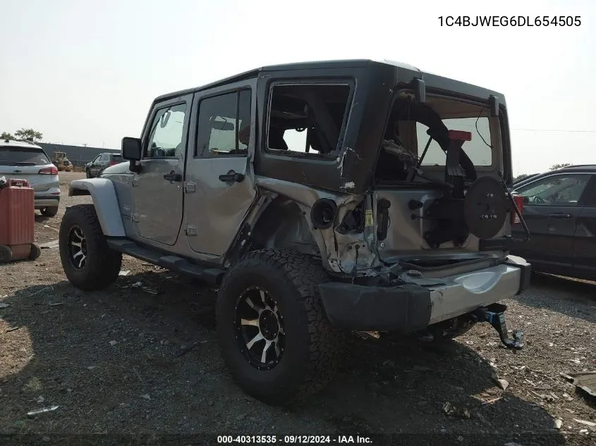 1C4BJWEG6DL654505 2013 Jeep Wrangler Unlimited Sahara