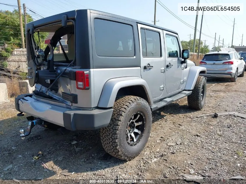 2013 Jeep Wrangler Unlimited Sahara VIN: 1C4BJWEG6DL654505 Lot: 40313535