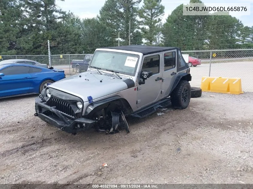 1C4BJWDG6DL665876 2013 Jeep Wrangler Unlimited Sport