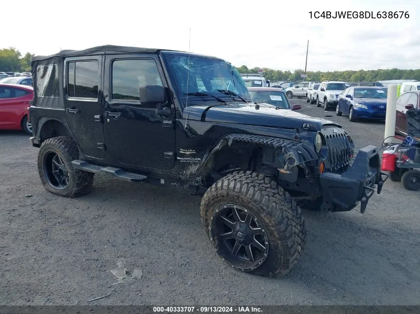 2013 Jeep Wrangler Unlimited Sahara VIN: 1C4BJWEG8DL638676 Lot: 40333707