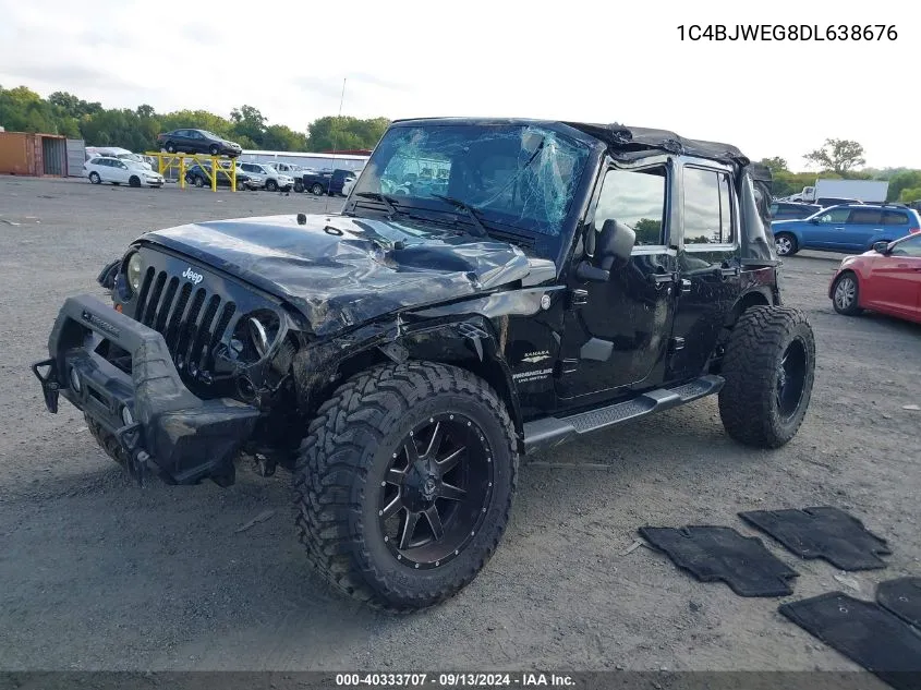 1C4BJWEG8DL638676 2013 Jeep Wrangler Unlimited Sahara