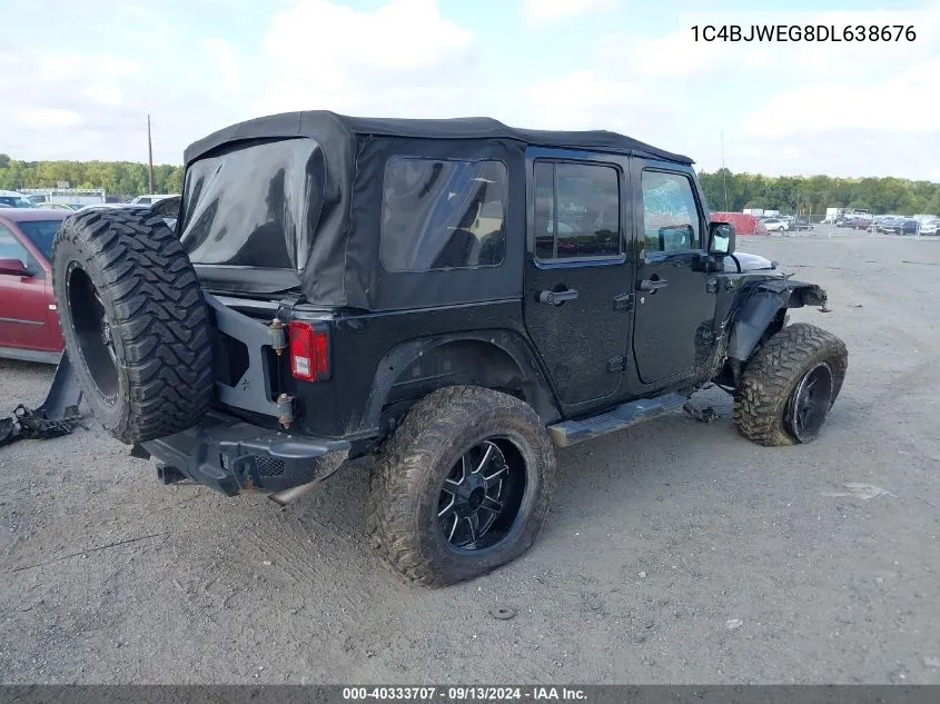 1C4BJWEG8DL638676 2013 Jeep Wrangler Unlimited Sahara