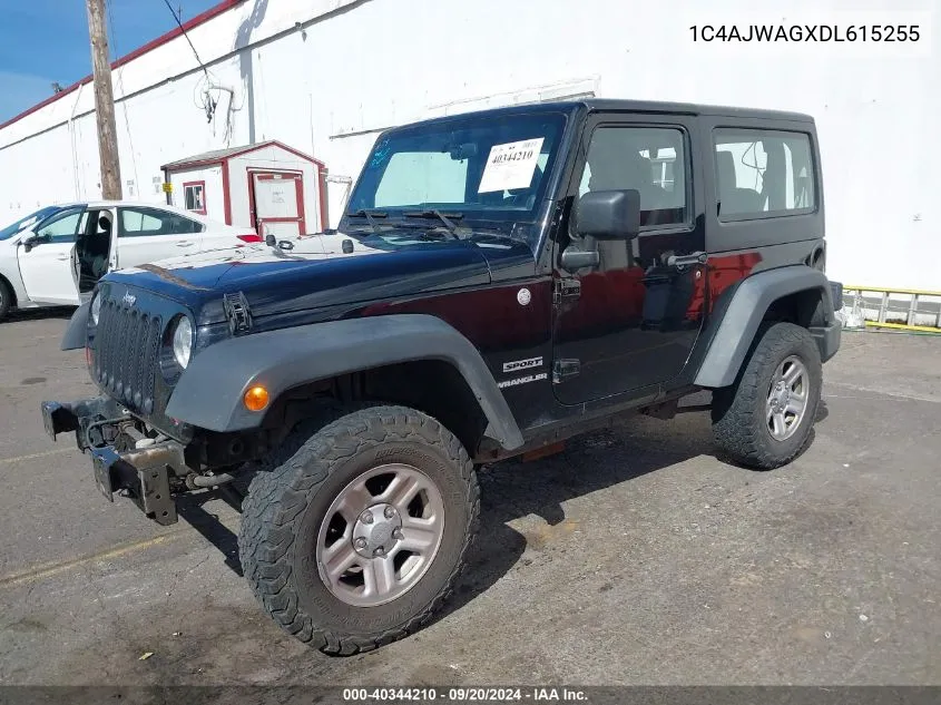 2013 Jeep Wrangler Sport VIN: 1C4AJWAGXDL615255 Lot: 40344210