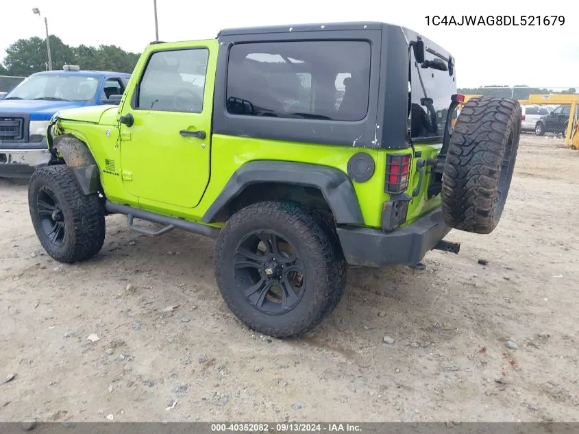 2013 Jeep Wrangler Sport VIN: 1C4AJWAG8DL521679 Lot: 40352082