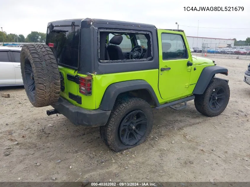 2013 Jeep Wrangler Sport VIN: 1C4AJWAG8DL521679 Lot: 40352082