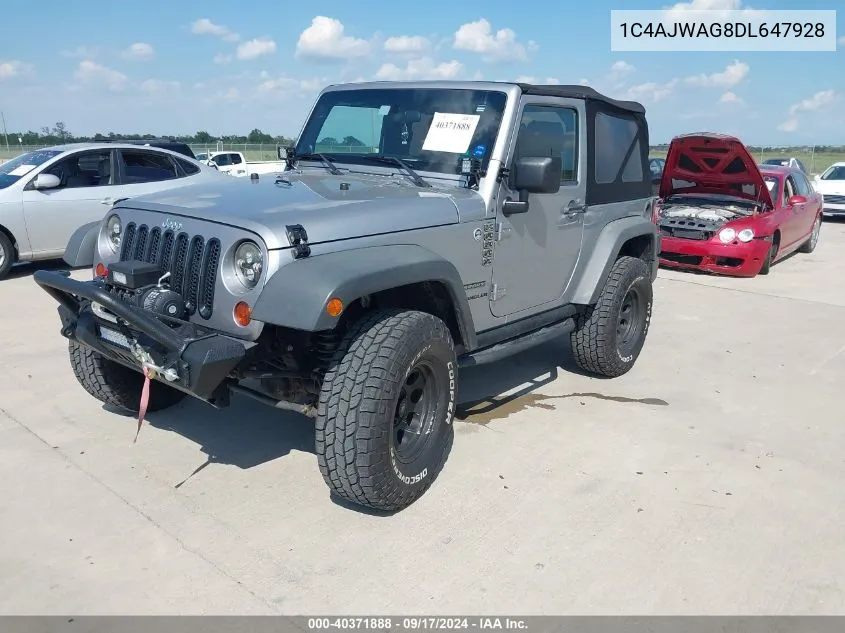 2013 Jeep Wrangler Sport VIN: 1C4AJWAG8DL647928 Lot: 40371888