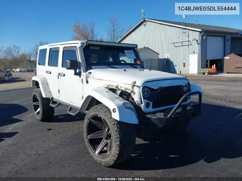 1C4BJWEG5DL554444 2013 Jeep Wrangler Unlimited Sahara