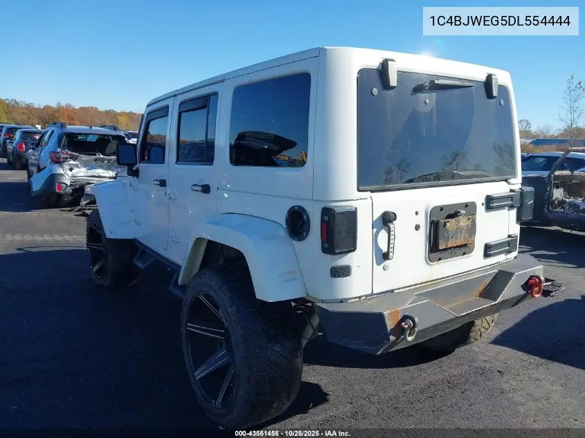 1C4BJWEG5DL554444 2013 Jeep Wrangler Unlimited Sahara