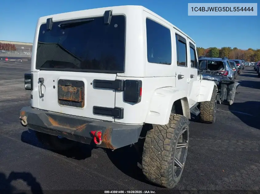 1C4BJWEG5DL554444 2013 Jeep Wrangler Unlimited Sahara