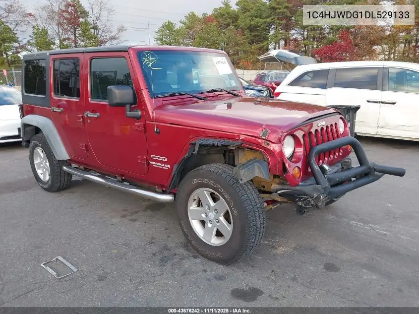 1C4HJWDG1DL529133 2013 Jeep Wrangler Unlimited Sport